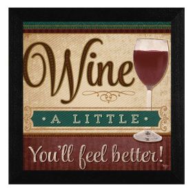 Black Framed "You'll Feel Better" By Mollie B., Ready To Hang