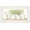 White Framed "Simplicity in White II" by Cindy Jacobs