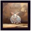 Black Framed "Ruby the Rabbit" by Bonnie Mohr, Ready to Hang