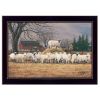 Black Framed "Wool Gathering" by Bonnie Mohr, Ready to Hang