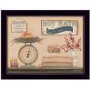 Black Framed "Hot Bath" By Pam Britton, Ready To Hang