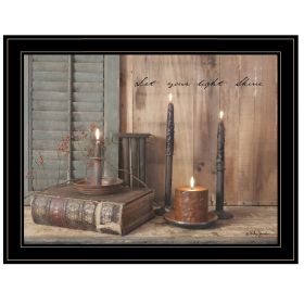 Black Frame "Let Your Light Shine" by Billy Jacobs