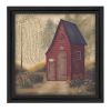 Black Framed "Folk Art Outhouse" By Pam Britton