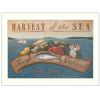White Framed "Sea Harvest" By Pam Britton, Ready To Hang