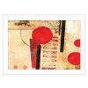 White Framed "Circular Abstract" by Cloverfield & Co