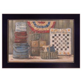 Black Framed "God Bless America" By Pam Britton