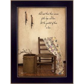 Black Framed "These Three Remain" By Susan Boyer