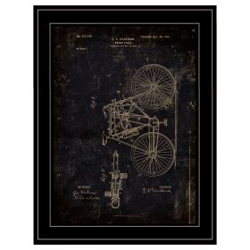 Black Framed "Motor Bike Patent" by Cloverfield & Co