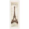 White Framed "Paris Panel" by Cloverfield & Co, Ready to Hang