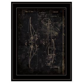 Black Framed "Airplane Patent II" by Cloverfield & Co.