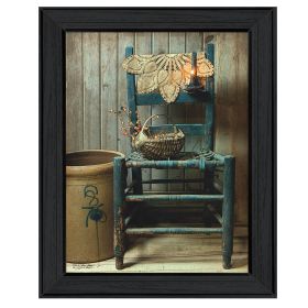 Black Framed "This Old Chair" By Susan Boyer, Ready To Hang