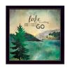 Black frame "This Lake is Calling" By Marla Rae, printed wall art
