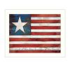 White Framed "Land of the Free" By Marla Rae, Printed Wall Art