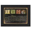 Black Framed "In Our Home" By Marla Rae, Ready To Hang