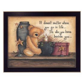Black Framed "The Simple Truth" By Mary June, Printed Wall Art