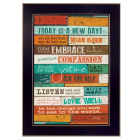 Black Framed Poster "A New Day" By Marla Rae