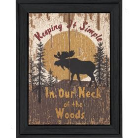 Black Framed "Keeping It Simple" By Linda Spivey