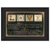Black Frame "Love" By Marla Rae, Printed Wall Art