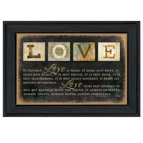 Black Frame "Love" By Marla Rae, Printed Wall Art