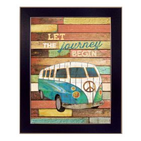 Black Framed "Let the Journey Begin" By Marla Rae, Wall Art