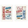 White Framed "American Collection" By Marla Rae