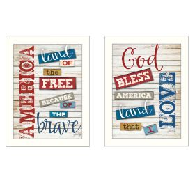 White Framed "American Collection" By Marla Rae