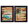 Black Framed "Journey Collection" 2 pc Vignette By Marla Rae