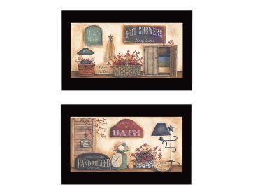 Black Framed Trendy Decor 4U "Bath", by Pam Britton