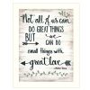 White Framed "Great Love" by Annie LaPoint