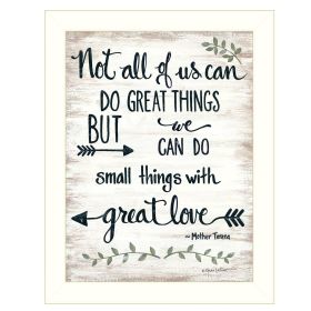 White Framed "Great Love" by Annie LaPoint