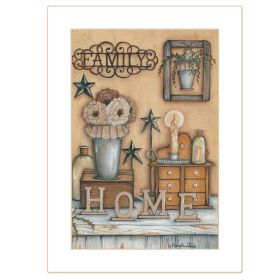 White Framed "Family" by Mary Ann June