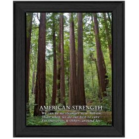 Black Framed "American Strength" By Trendy Decor4U