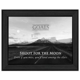 Black Framed "Goals" By Trendy Decor4U, Printed Wall Art