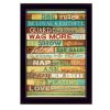 Black Frame "Dog Rules" By Marla Rae