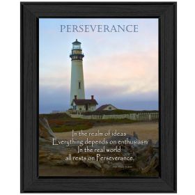 Black Framed "Perseverance" By Trendy Decor4U