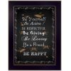 Black Framed "Be Yourself" By Trendy Decor4U