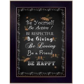 Black Framed "Be Yourself" By Trendy Decor4U