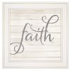 White Framed "Simple Words - Faith" by Marla Rae