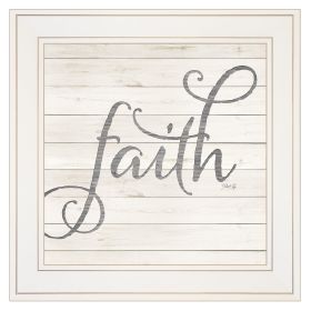 White Framed "Simple Words - Faith" by Marla Rae