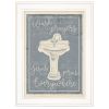 White Framed "Wash Your Hands" by Misty Michelle