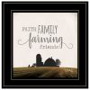 Black Framed "Faith, Family, Farming Friends" by Marla Rae