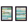 Black Framed "Live in The Present Collection" 2 pc By Marla Rae