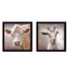 Black frame "Up Close on the Farm Collection" 2 pc, Lori Deiter