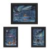 Black Framed "Rivers Of Light Collection" 3 pc By Kim Norlien