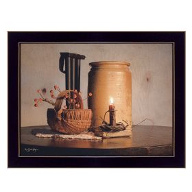 Black Framed "Bittersweet Basket" By Susan Boyer