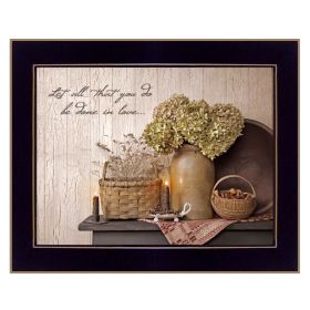 Black Framed "Done in Love" By Susan Boyer