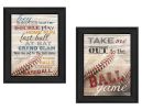 Black Framed "Baseball Collection"  By Marla Rae