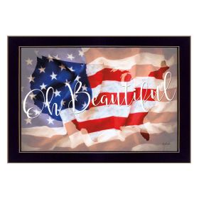 Black Framed "Oh Beautiful America" By Lauren Rader