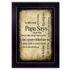 Black Framed "Papa Says" By Susan Ball,  Ready To Hang