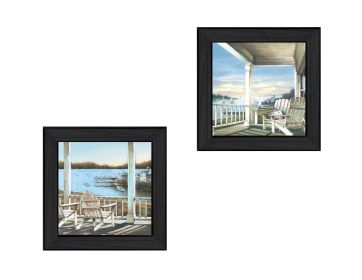 Black Frame "Lake Side Collection" 2-Piece By John Rossini